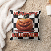 Spooky Bloody Pumpkin Halloween クッション (ブランケット)