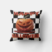 Spooky Bloody Pumpkin Halloween クッション (裏面)