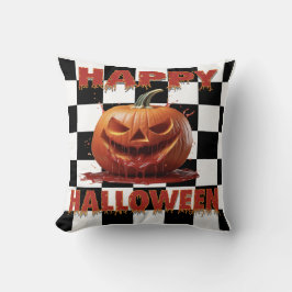 Spooky Bloody Pumpkin Halloween クッション