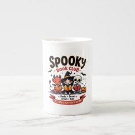 Spooky Book Club Halloween China Mug ボーンチャイナマグカップ
