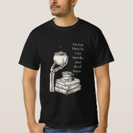 Spooky & Books: Witchy Skeleton Hand Cauldron Tシャツ
