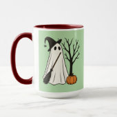 Spooky But Adorable | Cute Ghost Halloween Mug マグカップ (左)