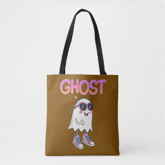 Spooky But Cool Ghost Tee トートバッグ