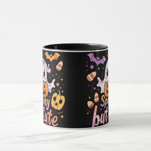 Spooky but Cute | ExDesigner | Halloween マグカップ (中央)