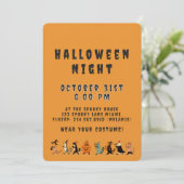 Spooky Cat and Costume Halloween Night 招待状 (スタンド正面)