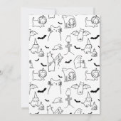 Spooky Cats themed Pumpkin Carving Party 招待状 (裏面)