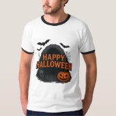 Spooky Cave Halloween Greeting T-Shirt Tシャツ (正面)