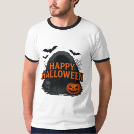 Spooky Cave Halloween Greeting T-Shirt Tシャツ