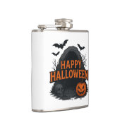 Spooky Cave Halloween GreetingVinyl Wrapped Flask フラスク (右)