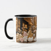 Spooky Chic Ghost Mug, Leopard Print Halloween マグカップ (左)