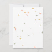 Spooky Chic Gothic Bat & Pumpkins Baby Shower 招待状 (裏面)