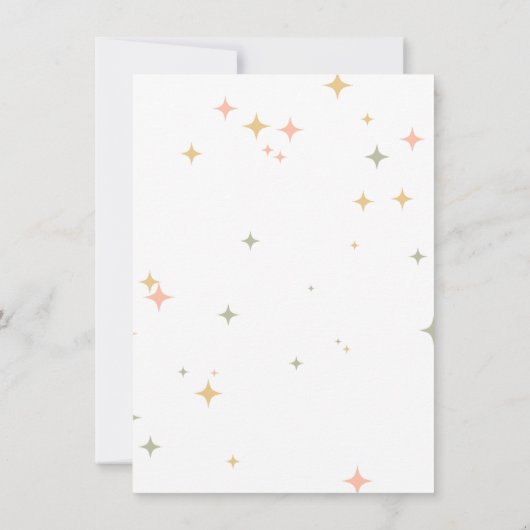 Spooky Chic Gothic Bat & Pumpkins Baby Shower 招待状 (裏面)