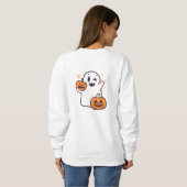 Spooky Chic Halloween Hoodie スウェットシャツ (裏面フル)