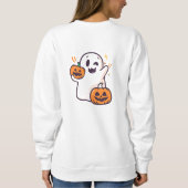 Spooky Chic Halloween Hoodie スウェットシャツ (裏面)