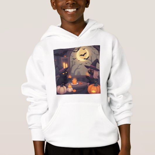 Spooky-Chic Midnight Brew – Cute Witch Café Magic! (正面)