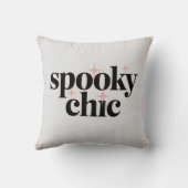 Spooky Chic Minimalist Modern Halloween クッション (裏面)