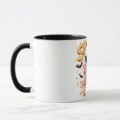 Spooky Chic Pink Ghost Halloween Retro Coffee Mug マグカップ (左)