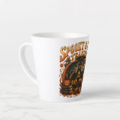 Spooky Chic Teacher Fall Schoolhouse Latte Mug カフェラテマグ (左アングル)