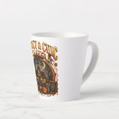 Spooky Chic Teacher Fall Schoolhouse Latte Mug カフェラテマグ (右アングル)