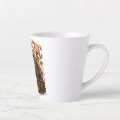 Spooky Chic Teacher Fall Schoolhouse Latte Mug カフェラテマグ (右)