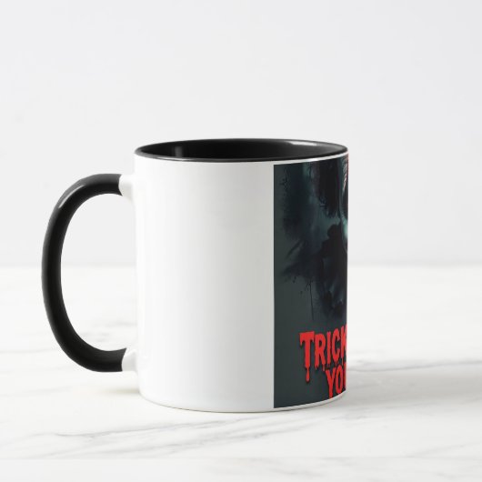 Spooky Clown Trick-or-Treat Halloween Mug マグカップ (左)
