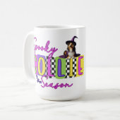 Spooky Collie Halloween Mug コーヒーマグカップ (正面左)
