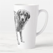 Spooky Comic Dog Mug カフェラテマグ (右)