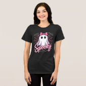 Spooky Coquette Ghost トライブレンドＴシャツ (正面全面)