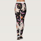Spooky Coquette Ghost Halloween Leggings レギンス (裏面)