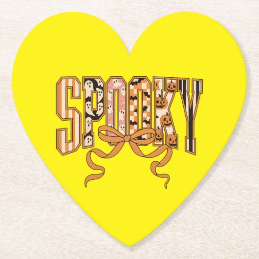 Spooky Coquette Halloween Aesthetic-66166 ペーパーコースター (正面)