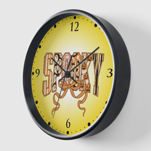 Spooky Coquette Halloween Aesthetic-66166 壁時計 (傾斜)