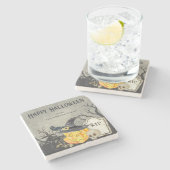 Spooky Costumes and Cocktails Halloween  ストーンコースター (横)