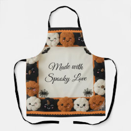 Spooky Cute Crochet Pumpkin Halloween Apron エプロン