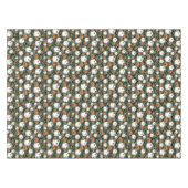 Spooky Cute Ghost Chickens with Pumpkins and Bats  テーブルクロス (正面(横))