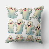 Spooky Cute Ghosts: Hauntingly Fun! クッション (正面)