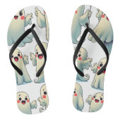 Spooky Cute Ghosts: Hauntingly Fun! ビーチサンダル (ソール)
