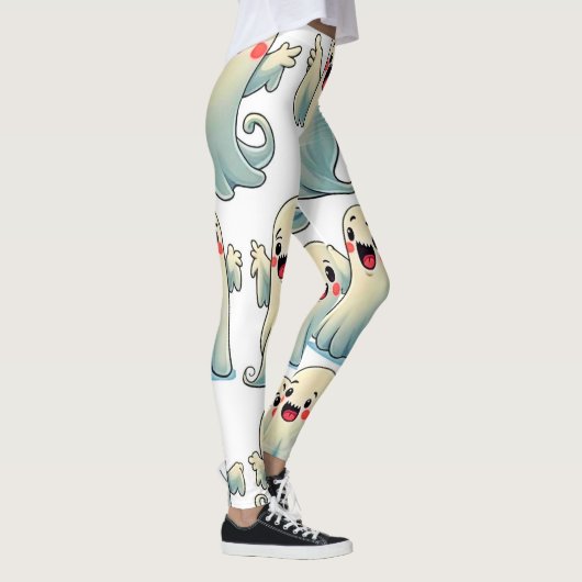 Spooky Cute Ghosts: Hauntingly Fun! レギンス (右)