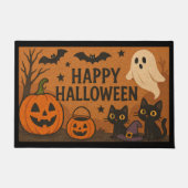 SPOOKY-CUTE HALLOWEEN DOORMAT – 室内/屋外用 ドアマット (正面)