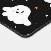 Spooky Cute Halloween Ghost Cloudy Star Sky デスクマット (コーナー)