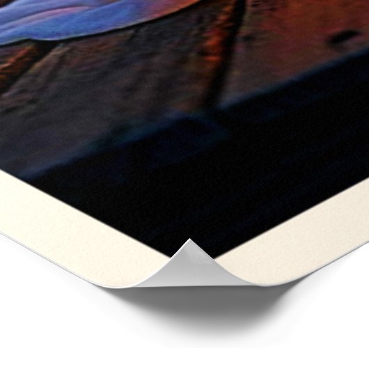 Spooky Cute Halloween Glow Design ポスター (角)