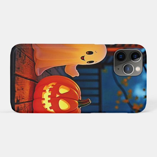 Spooky Cute Halloween Glow Design Case-Mate iPhoneケース (裏面(横))