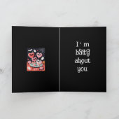 Spooky-cute Halloween Illustration of Heart  カード (内部)