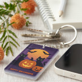 Spooky Cute Halloween Keychain – Black Cats & Pump キーホルダー (正面右)
