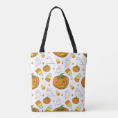 Spooky Cute Halloween Kids Travel Tote Bag トートバッグ (裏面)