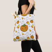 Spooky Cute Halloween Kids Travel Tote Bag トートバッグ (クローズアップ)