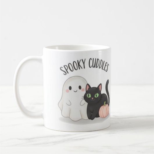 Spooky Cute Halloween Mug コーヒーマグカップ (左)