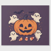 Spooky Cute Halloween Party ラッピングペーパー (フラット)