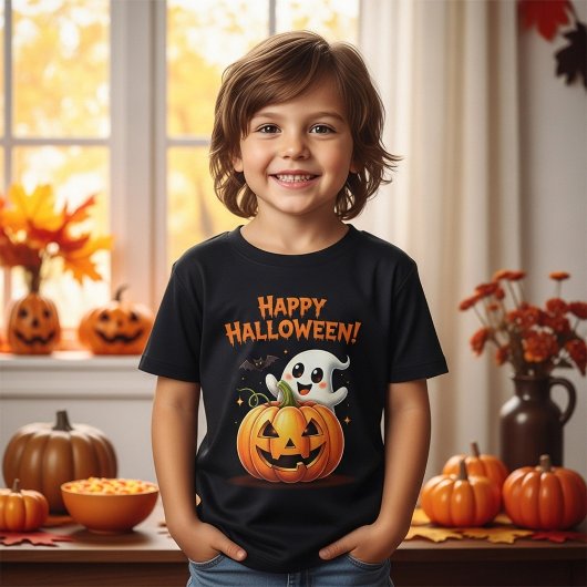 Spooky-Cute Halloween Tee for Kids Tシャツ
