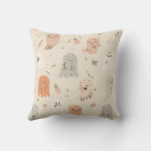 Spooky Cute Halloween Throw Pillow. クッション (裏面)