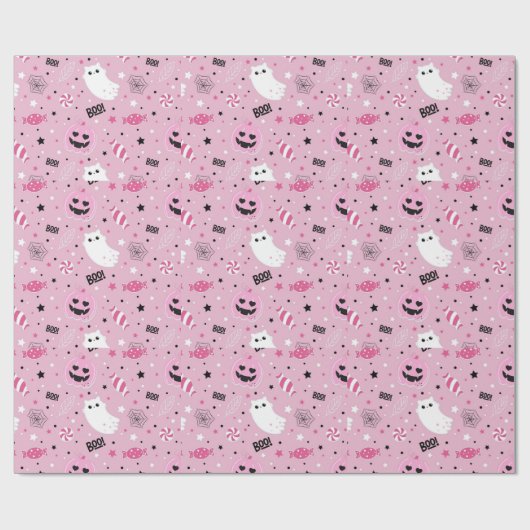 Spooky Cute Happy Halloween  ラッピングペーパー (フラット)